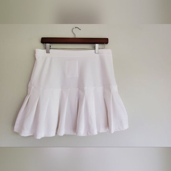 Wimbledon Performance White Pleated Tennis Skirt Womens Size 14 - Picture 7 of 10